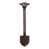 Cast Iron Garden Shovel with Built-In Thermometer - Durable Outdoor Tool