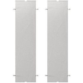 2 Pcs Pergola Replacement Canopy, UV Protection Pergola Shade Cover, Easy to Install, for 10 x 10ft Pergola, Light Gray