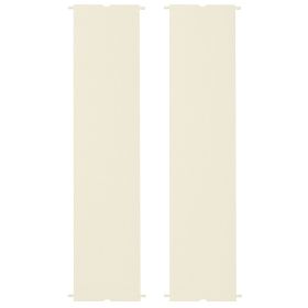 2 Pcs Pergola Replacement Canopy, UV Protection Pergola Shade Cover, Easy to Install, for 10 x 10ft Pergola, Cream White