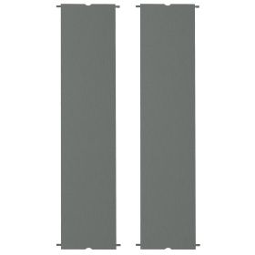 2 Pcs Pergola Replacement Canopy, UV Protection Pergola Shade Cover, Easy to Install, for 10 x 10ft Pergola, Dark Gray