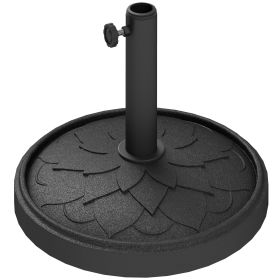 Round Patio Umbrella Base, 26 lbs Resin Umbrella Stand Base, Heavy Duty Patio Umbrella Holder for 1.3"/1.5"/1.9" Umbrella Poles for Outdoor, Lawn