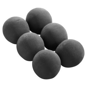 VEVOR Ceramic Fire Balls, 5 Inch 6 Pcs Round Fire Stones, Reusable Lava Rocks Indoor and Outdoor Use