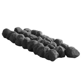 VEVOR Lava Rocks, 1.2-2.0 inch 25 Pcs Fire Stones Lava Rocks For Fire Pit, Reusable Fire Pit Stones Indoor and Outdoor Use