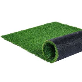VEVOR Artifical Grass, 4 x 6 ft Rug Green Turf, 1.38"Fake Door Mat Outdoor Patio Lawn Decoration, Easy to Clean with Drainage Holes