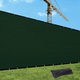 XISHAN Fence 5'X25' Dark Green,Dark Grey,Brown HDPE 130 Grams (Option: 5X2ft-Dark Green)