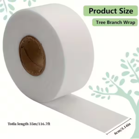 Tree Protector Wraps White (Option: 0.08x35m)