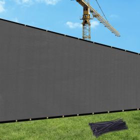 XISHAN Fence 5'X50' Dark Grey,Black,Sand HDPE 130 Grams (Option: 5X50ft-Dark Grey)
